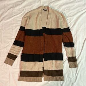 Pink Clover Open Front Long Cardigan Size M